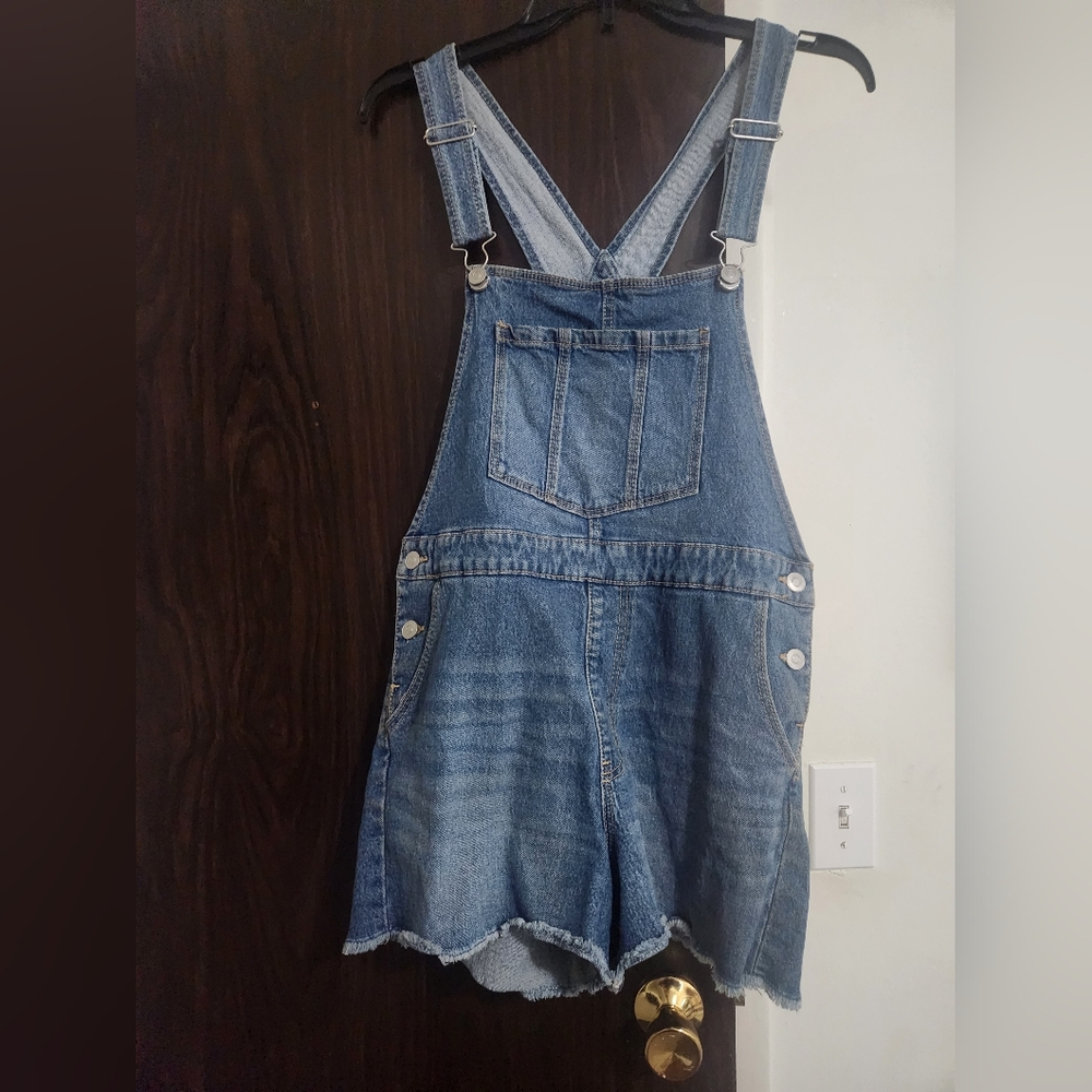 No Boundaries Blue Denim Overalls